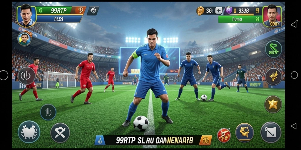 Tangkapan layar gameplay 99RTP dengan aksi olahraga seru.