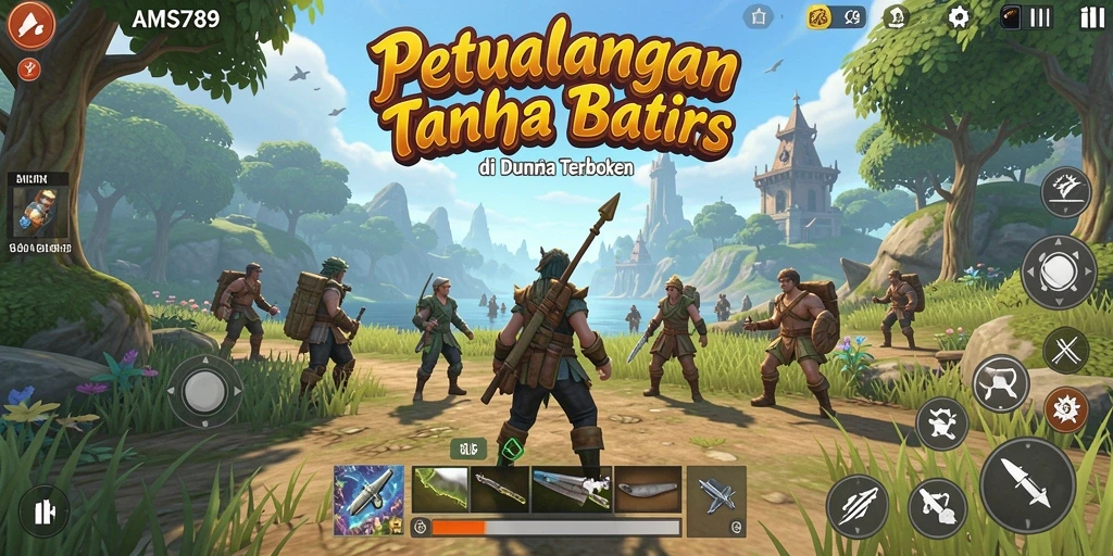 Gameplay <strong>AMS789</strong> menampilkan eksplorasi dunia terbuka yang mendebarkan.