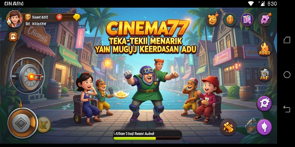 Tampilan gameplay CINEMA77 dengan teka-teki menantang yang seru.