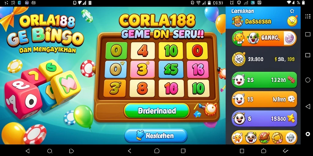 Tampilan gameplay CORLA188 yang menarik dan interaktif.