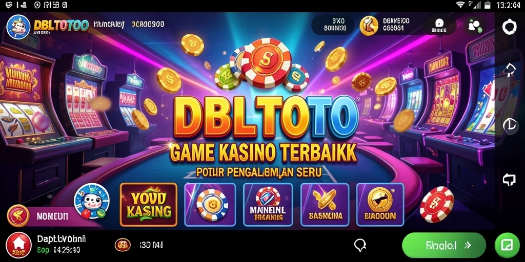 Tampilan gameplay menarik di DBLTOTO dengan tema kasino yang seru.
