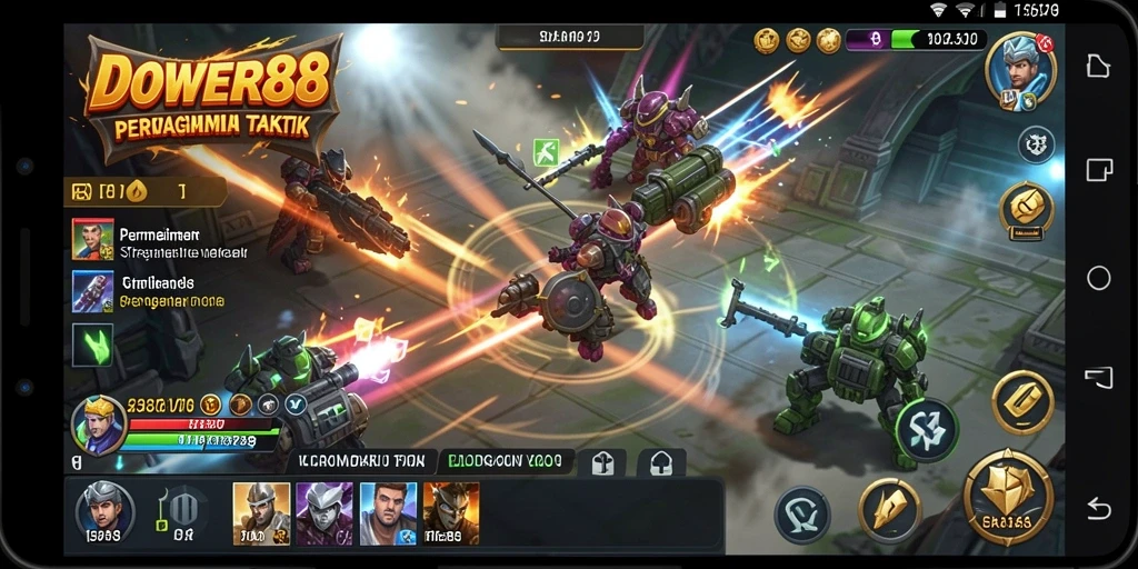 Tampilan gameplay Strategy DOWER88 yang mendebarkan dan menantang.
