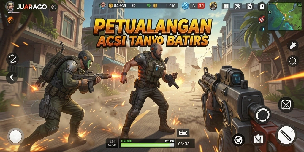 Screenshot JUARAGO menampilkan aksi gameplay yang mendebarkan.
