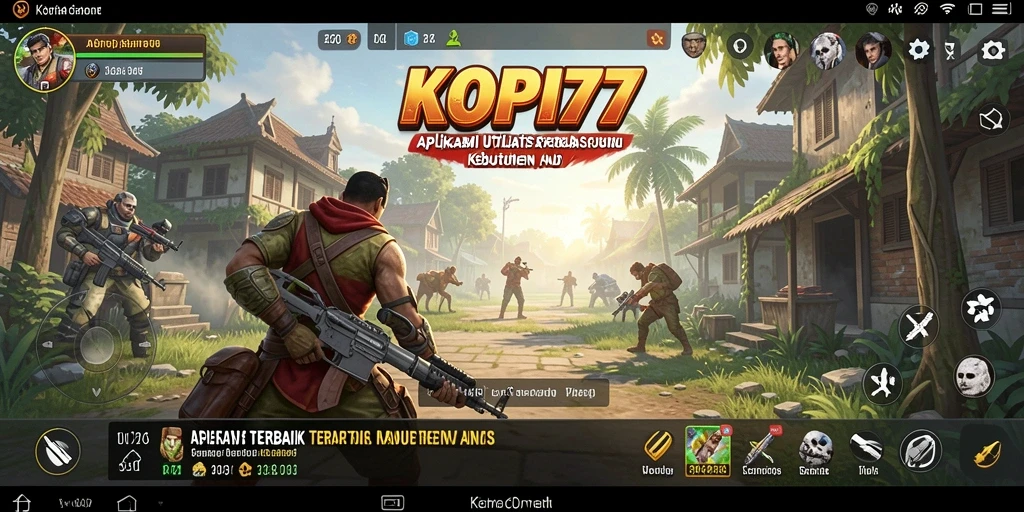 Tampilan utama KOPI77 dengan fitur utilitas yang intuitif.