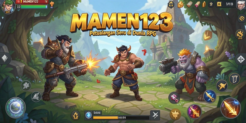 Tangkap momen seru dalam gameplay RPG MAMEN123.
