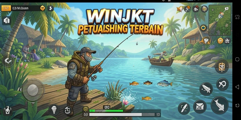 Gameplay memancing yang seru dan menarik di WINJKT.