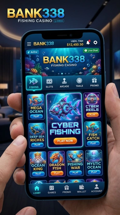 Tampilan utama aplikasi bank338 yang mudah digunakan.